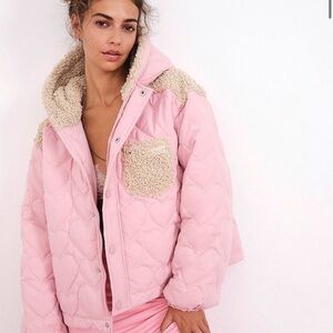 For love and lemons quilted heart jacket